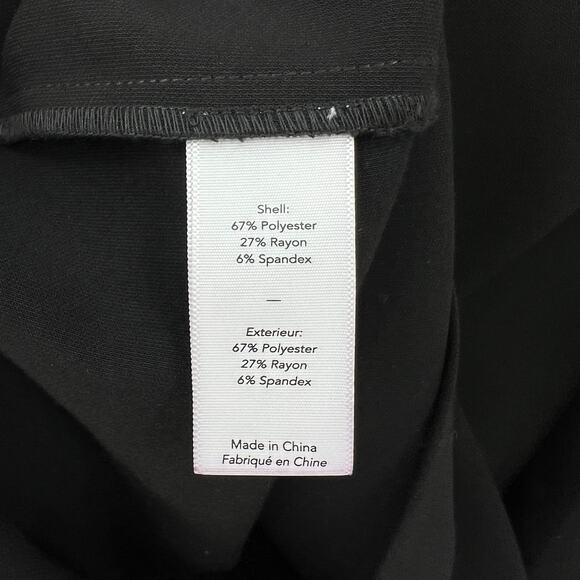 LIKELY Manhattan Mini Sheath Dress Womens 0 Black Crew Neck Short Sleeve Stretch - Picture 11 of 16